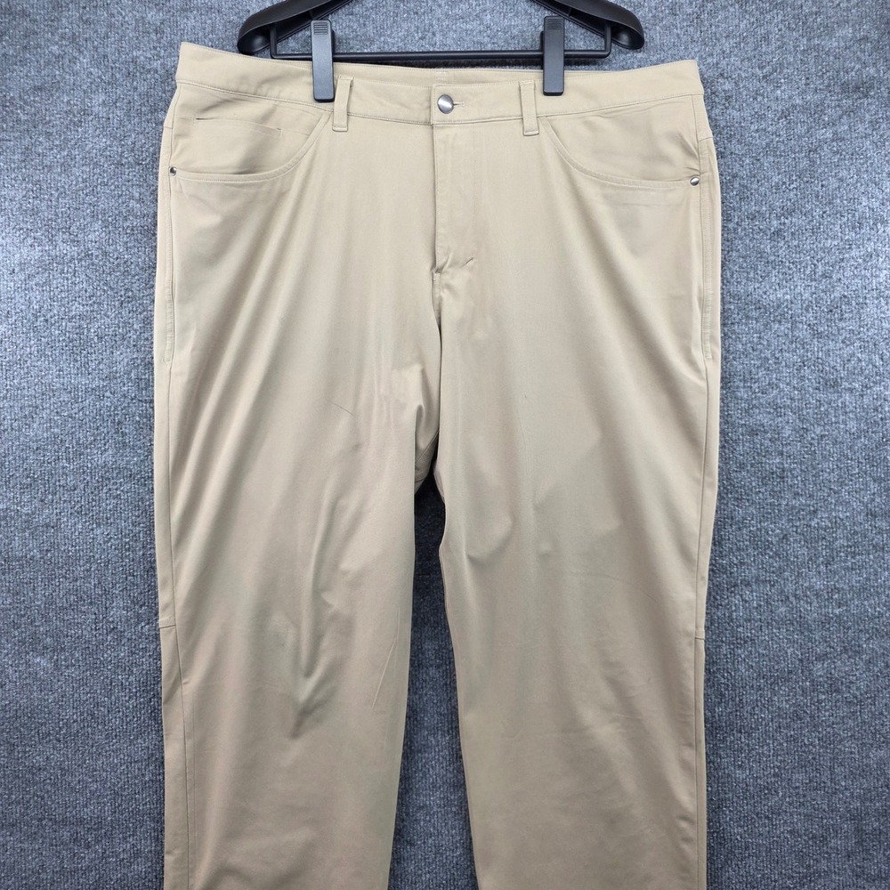Lululemon ABC Pant Classic Tan Khaki Mens Size 38 Technical Chino Trousers